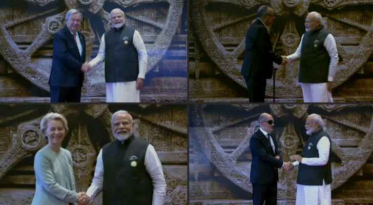 India PM Modi Greets Leaders Arriving At G20 Roya News