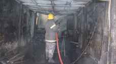 Civil Defence extinguish large warehouse fire in Al Zarqa