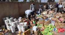 Expired food destroyed in Mafraq, Jordan