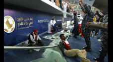 Kuwait Stadium collapse, injures 40