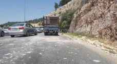 Photos: Amman-Irbid highway reopens following rockslide incident
