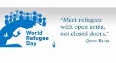 Queen Rania expresses solidarity with refugees on World Refugee Day