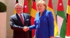 King Abdullah, Angela Merkel discuss bilateral relations, regional issues
