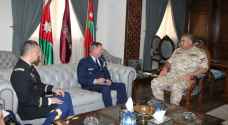 Jordanian Army Chief receives US military delegation