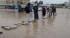 Heavy rain in Irbid reveals bad infrastructure