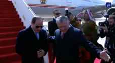 Watch: President Sisi lands in Amman, welcomed by King Abdullah II