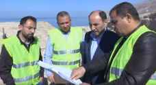 Minister of Public Works inspects rehabilitation of Dead Sea bridges and roads