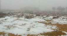 Snowfall in hilly areas over 1100 meters