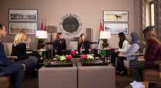 Queen Rania Meets with Winners of Queen Rania Award for Education Entrepreneurship