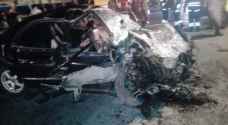 Photos: 3 dead, 3 injured in road accident in Mafraq