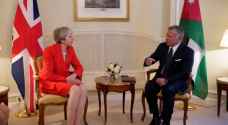 King meets British PM in Paris