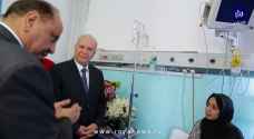 Interior Minister visits physically abused Doctor 'Rawan Sami' at Prince Hamza Hospital