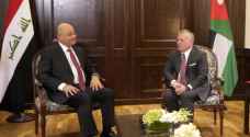 King, Iraqi president reaffirm commitment to developing Jordan-Iraq cooperation