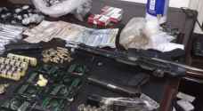 Wanted man arrested in possession of firearms, drugs in Irbid