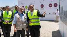 King visits construction site of main Bus Rapid Transit station in Sweileh