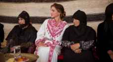 Queen visits Umm Ar-Rasas district, pledges support for projects run by local women