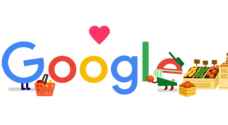 Google Doodle thanks grocery workers