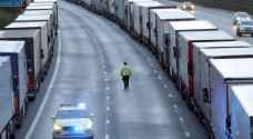 1,500 truck drivers stranded in England, facing food shortages