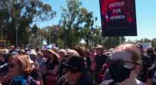 Australian women protest against sexual violence, inequality