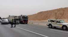 IMAGES: PSD closes Desert Highway due to lack of visibility from dust