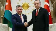 His Majesty discusses Israeli Occupation violations with Erdogan