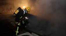 CDD extinguishes huge fire in Downtown Amman