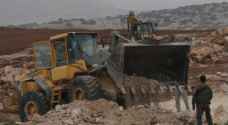 Israeli occupation bulldozes a road east of Nablus