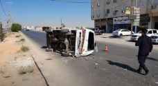 VIDEO: Three injured following two-vehicle collision in Mafraq