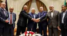 Palestinian president, Hamas chief hold rare meeting