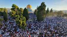 IMAGES: 150,000 Muslims perform Eid Al-Adha prayer at Al-Aqsa Mosque