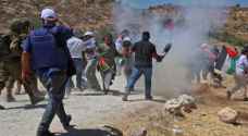 IMAGES: Three Palestinians injured in Ramallah