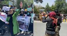 Taliban fighters fire in air to disperse women's ....