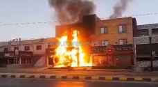 Fire breaks out inside shop in Mafraq