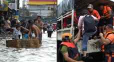 Tropical storm batters Philippines capital before exit