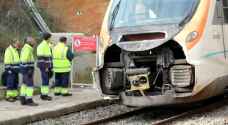 155 lightly injured in train collision near Barcelona