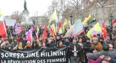 Kurds demonstrate in Paris day after deadly shootings at Kurdish cultural center