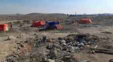 Authorities remove unauthorized tents in Zarqa