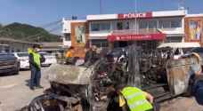 Eleven burn to death in Thai van crash