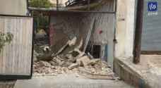 Garage roof collapses in Irbid due to Turkey earthquake