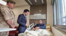 PHOTOS - Crown Prince visits injured medical personnel of Jordan's Field hospital