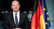 Germany’s Chancellor Scholz arrives in Jordan