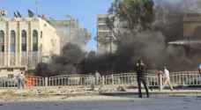 PHOTOS - “Israeli” airstrikes target building adjacent to Iranian embassy in Damascus