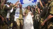 What is reality behind image of soldiers' wedding in Gaza?