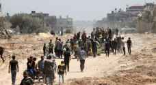 IMAGES: Palestinians forcibly displaced from east of Rafah