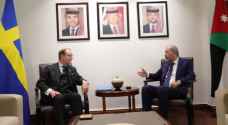 Jordan, Sweden discuss Gaza developments, support for Palestinian refugees