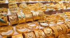 Gold prices drop in Jordan