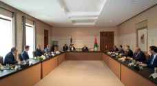 King Abdullah II meets representatives of international companies