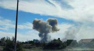 Russia says Crimea airbase blast was ammo detonation, not ....