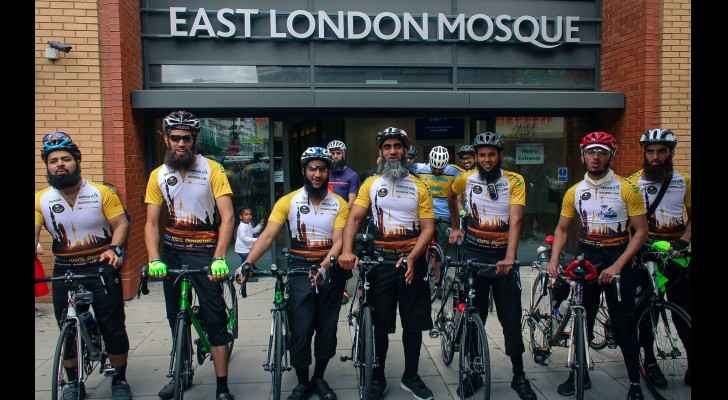 The Hajj riders kicked off their journey from London. 
