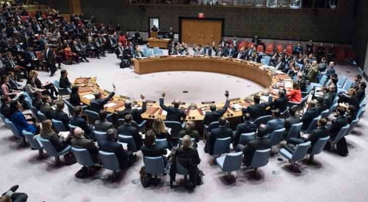 The UN Security Council voting on December 18, 2017 on a resolution concerning Jerusalem's status at the United Nations headquarters. 